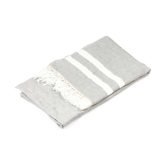 Multicloth Grau Streifen 110x180