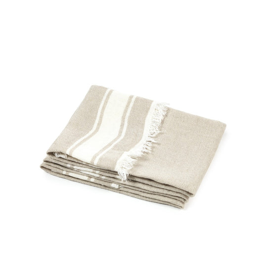 Multicloth Small Flax Stripe 55x65