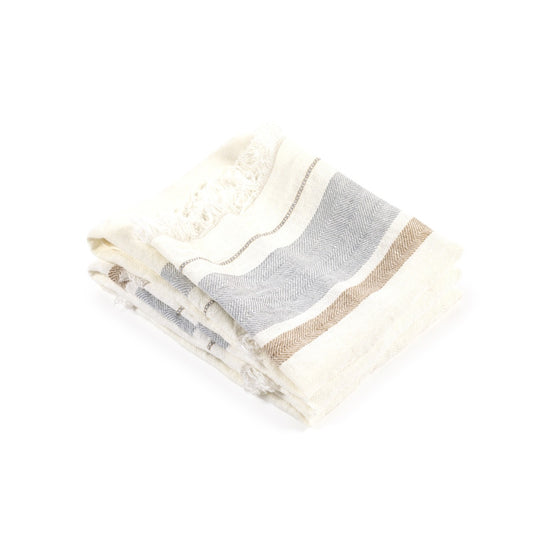 Multicloth Small Oyster Stripe 55x65