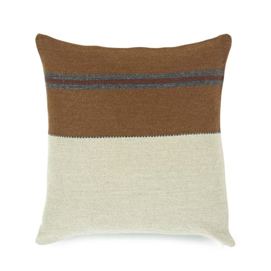 Kissenbezug aus Highland Stripe-Leder